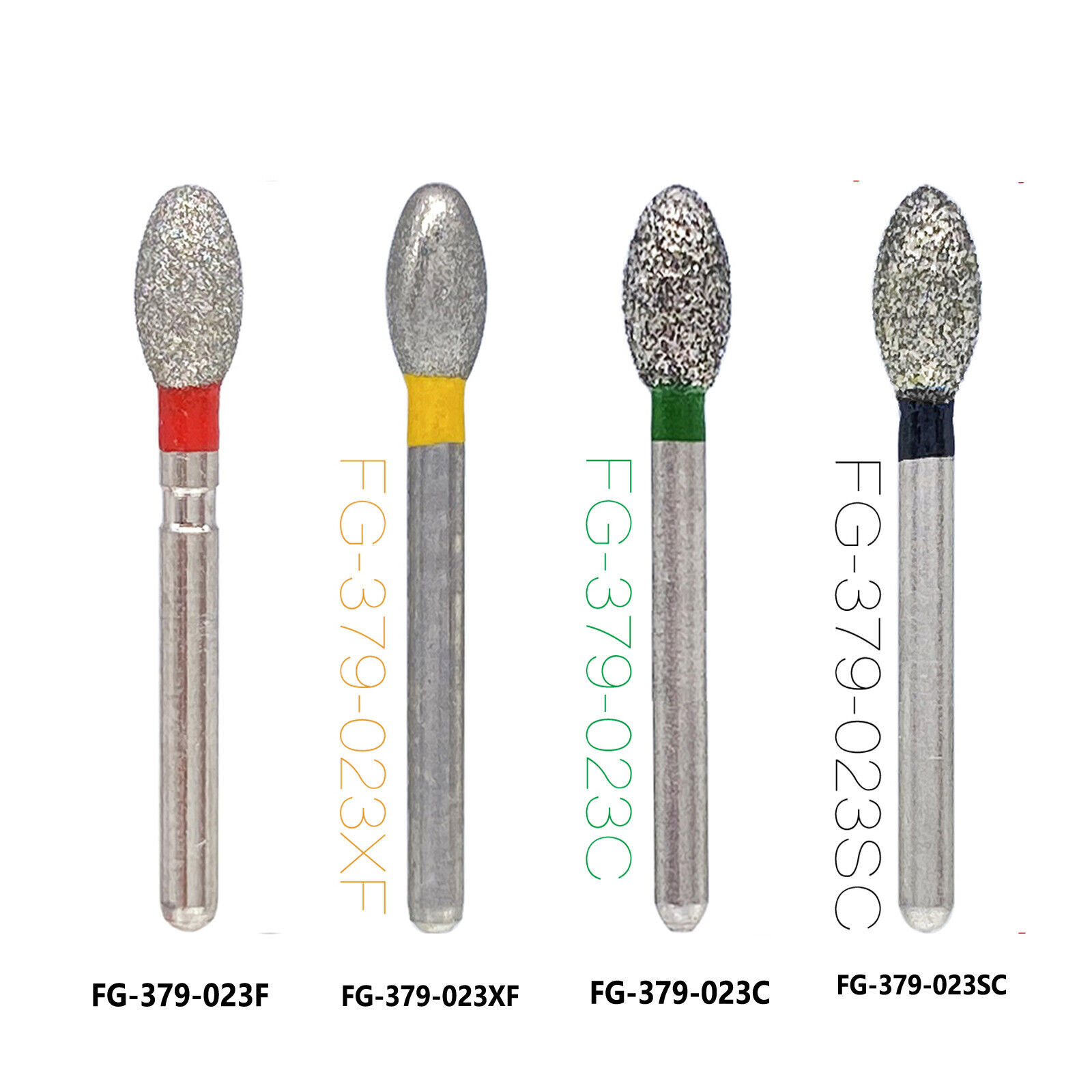 Dental Diamond Burs Football FG High Speed Taper Conical End Fine Grit Diamond