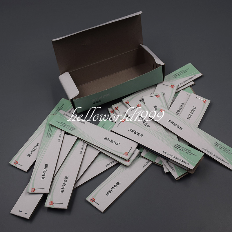 Practical Articulating Paper Thin Strips Accurate 10 Sheets*20 Book/Box Blue