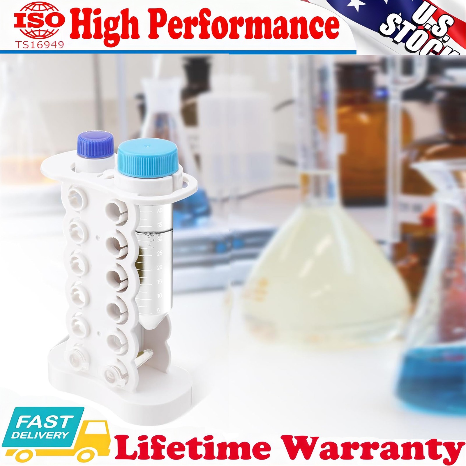 for DNA/RNA Purification 1.5ml*12+15ml*1+50ml*1 Magnetic Bead Rack Separator USA
