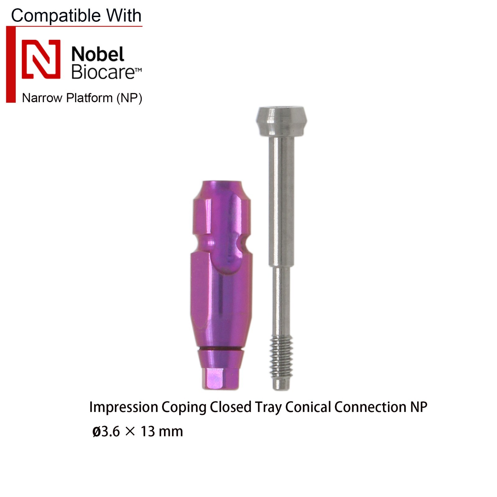 US Dental Impression Transfer Scan Body Coping Open Closed Tray NP RP fit Nobel