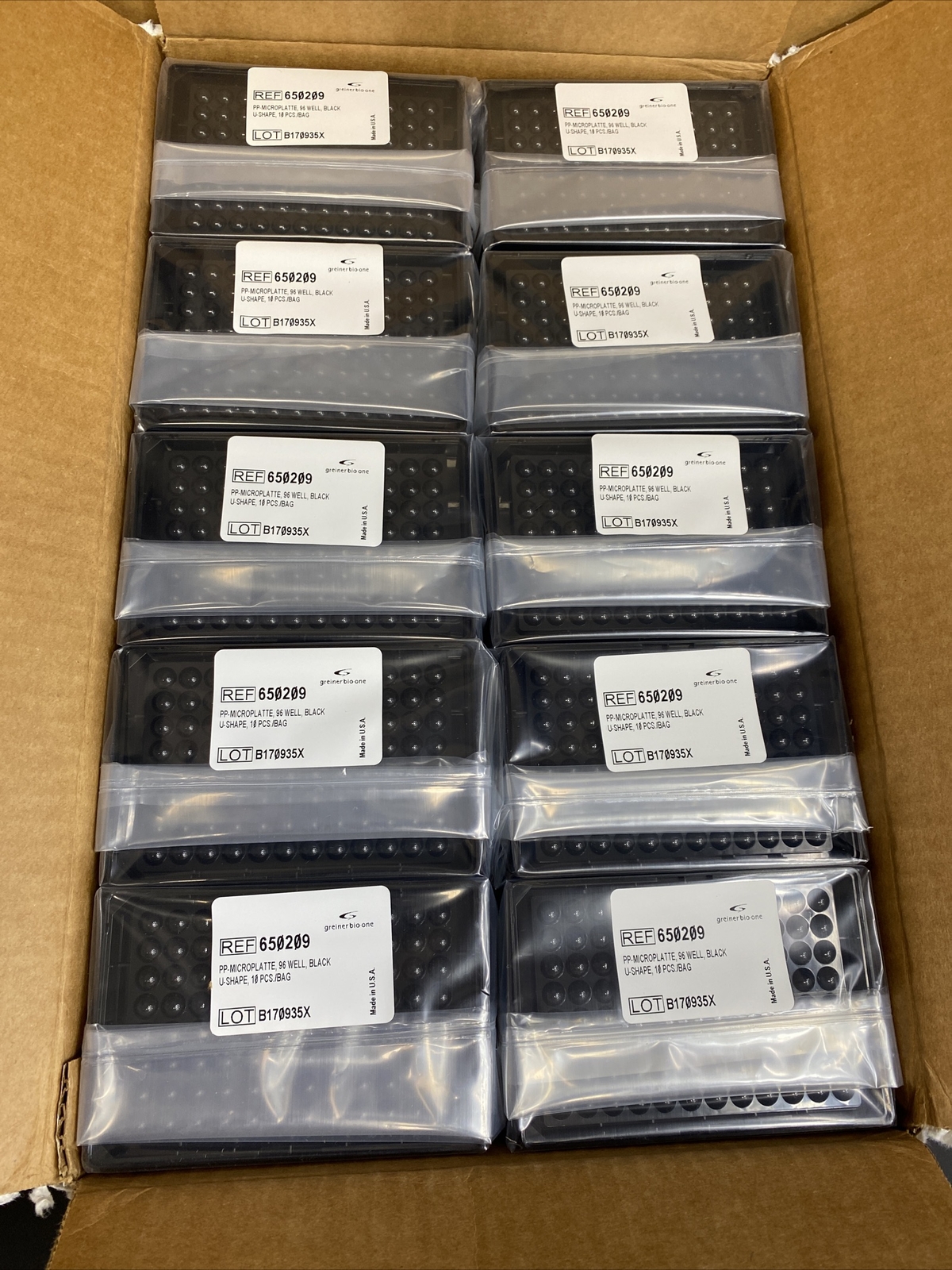 Greiner Bio-One Microplate 96 Well U Bottom Total of 100 Plates