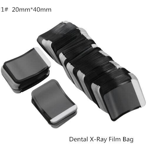 100pcs Dental X-Ray Film Protection Bags 1# X-Ray Dental Film Bag 20mm*40mm