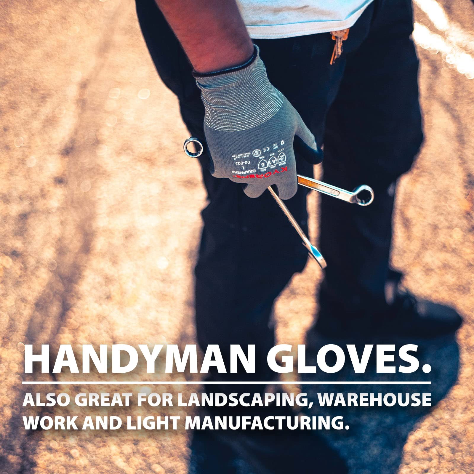 Armor Guys Kyorene Protective Work Gloves Micro Foam Nitrile Palm Gloves Added