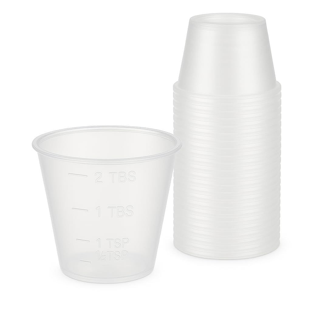 [100 Count – 1 oz.] Perfect Stix Disposable Graduated Plastic Medicine Cups…