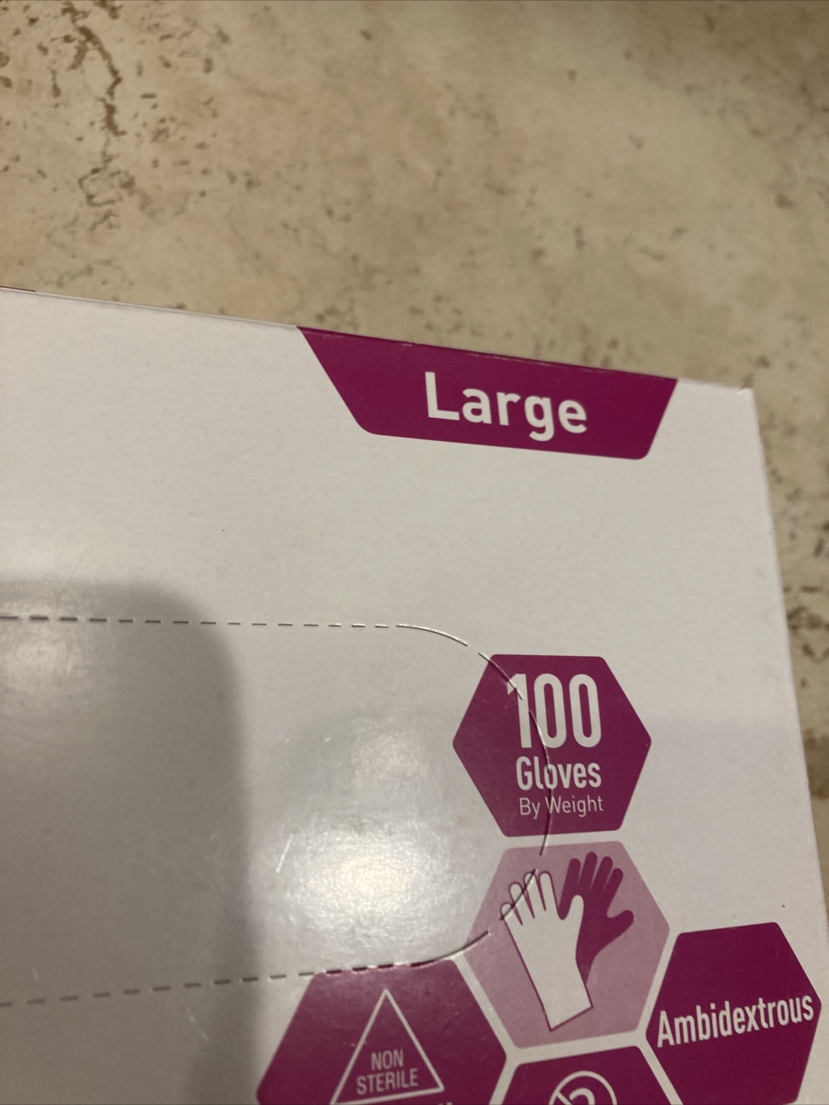 MedPride Powder-Free Nitrile Exam Gloves Large, Box/100