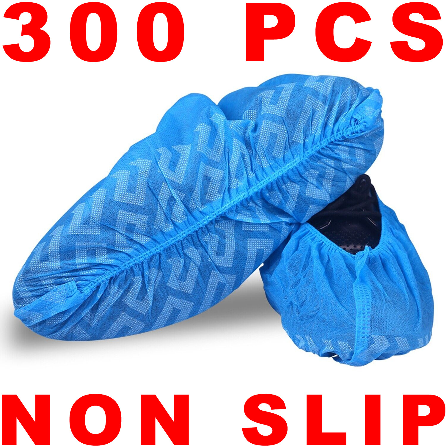 300 Pack Shoe Covers – Disposable Hygienic Boot Cover 150 Pairs XL Non Skid