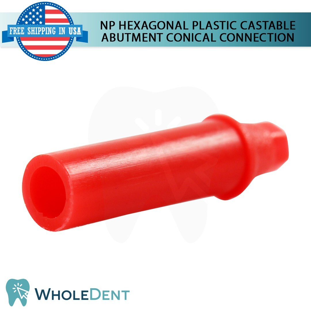 10x NP Conical Connection UCLA Castable Hexagonal Abutment Dental Prosthetic