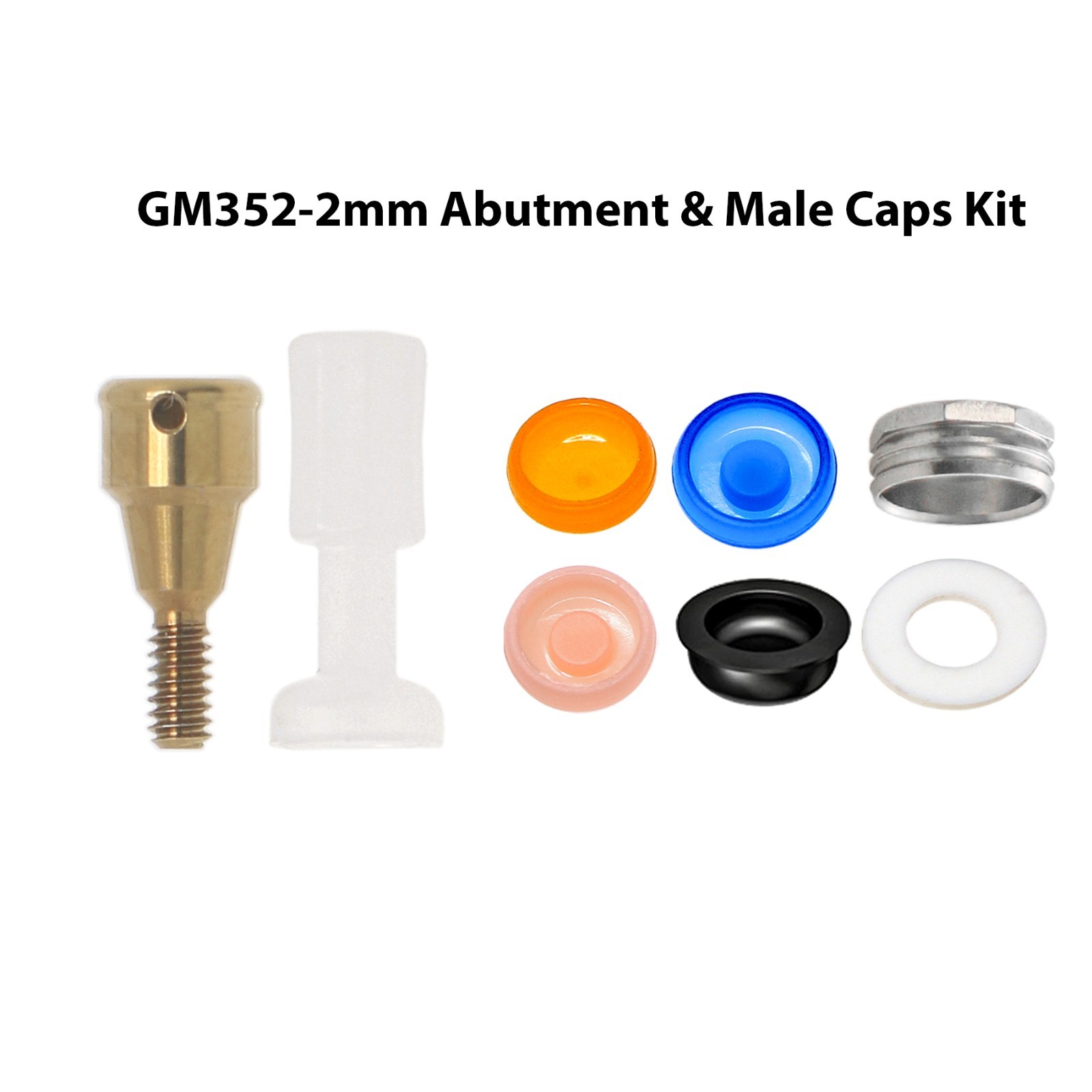 Overdenture Locator Abutment Removable Male Cap for NEODENT GRAND MORSE 1-6mm GH