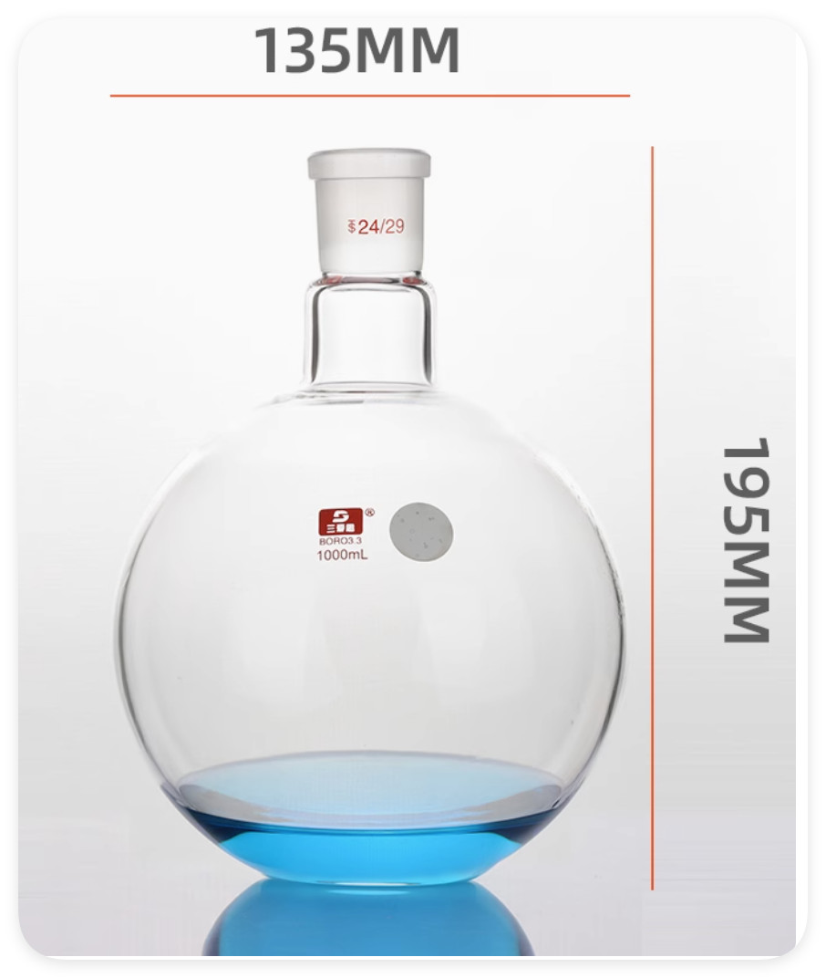 glassware flat bottom flask ground 24/29 100ml 150 200 250 500ml 1L 19/26 24/40