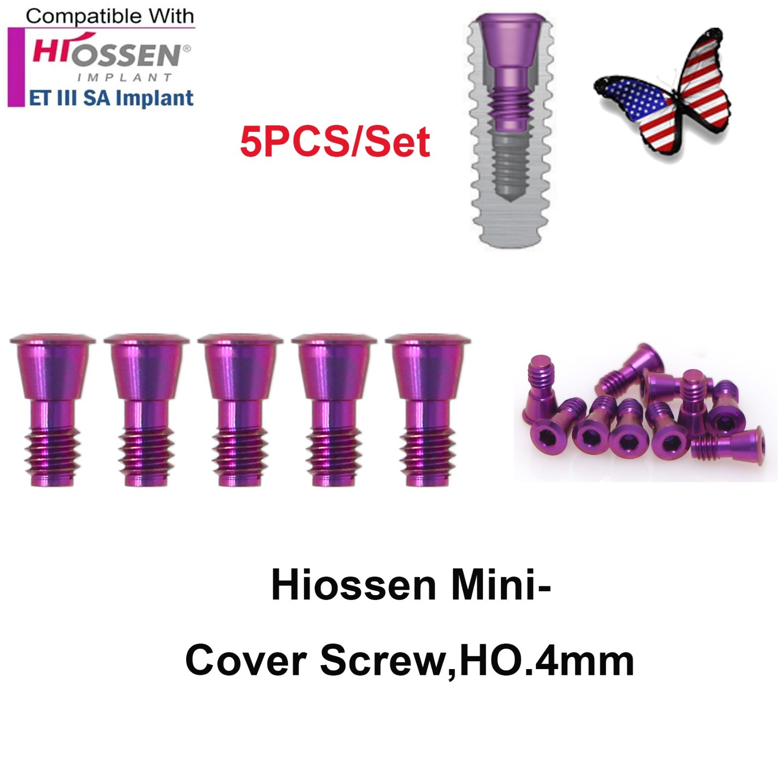 US Fit Hiossen ET / Osstem TS Dental Titanium Abutments & Restorative Components