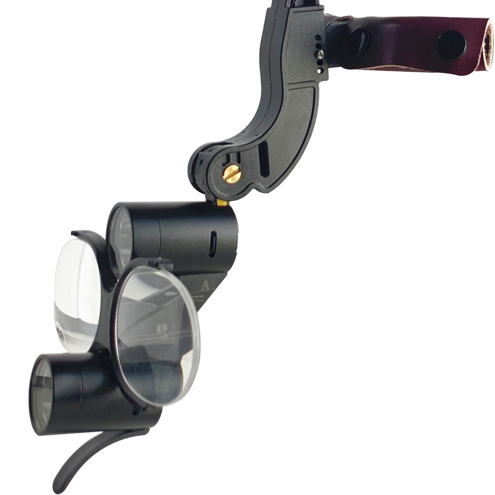 Wireless Dental 3.5X Binocular Loupes with 5W 2 LED Head Light Magnifying Glass