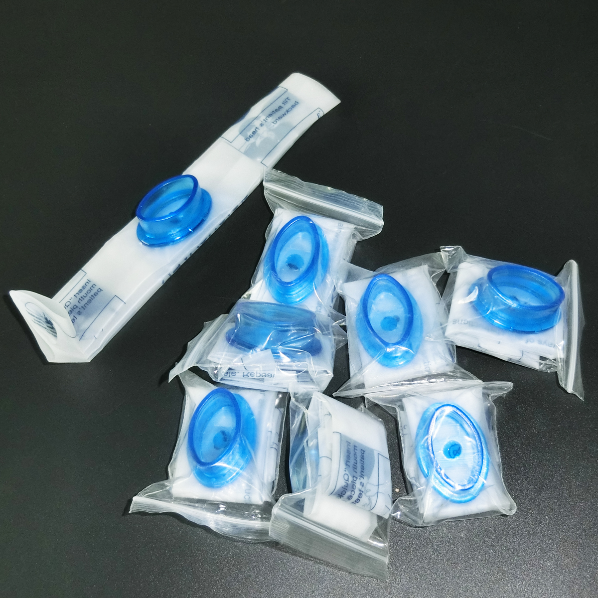 200 X Oval Mouthpiece CPR Face Mask One Way Valve First Aid Training/Rescue New
