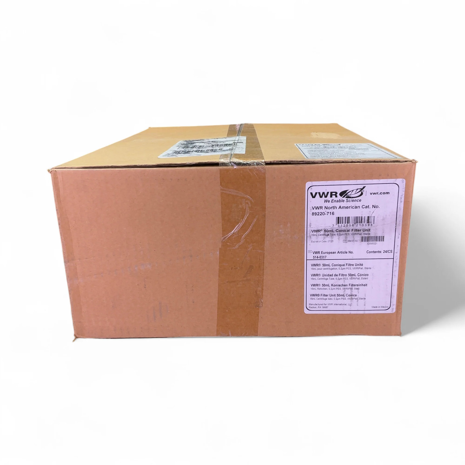 VWR 50mL Conical Filter Unit 89220-716, 24/CS, Exp 2025-07 (Best Offer!)