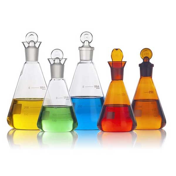 10ml-1000ml Erlenmeyer Iodimetric Flask with stopper Chemistry Lab Glassware