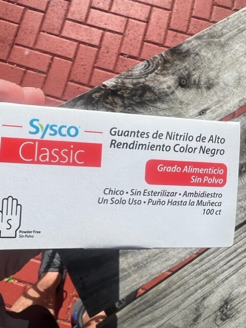SYSCO HIGH Performance Nitrile Gloves S Powder Free – BLACK – (One-100 Ct Box)