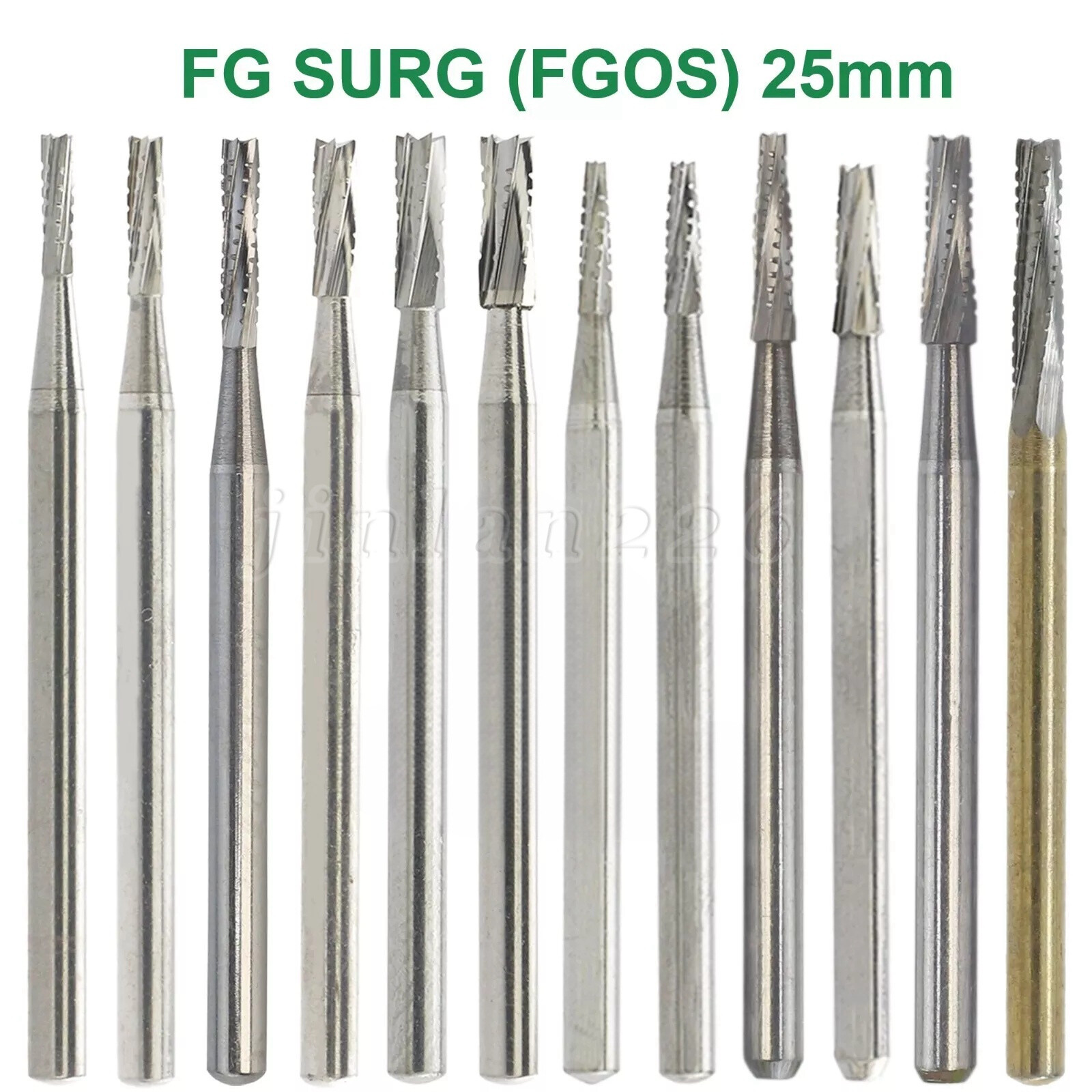 Dental Burs FG 1-10 Surgical Carbide Bur Friction Grip Round For High Speed