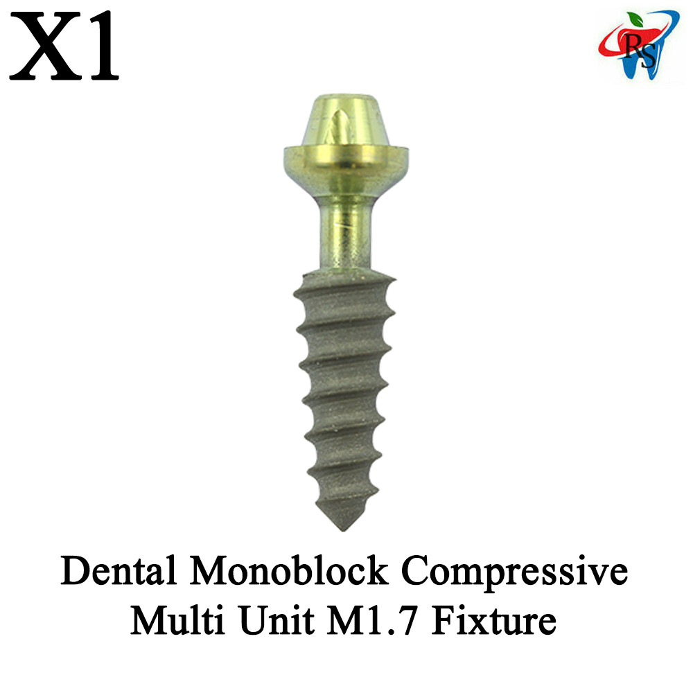 1pcs Dental Monoblock Compressive Multi Unit M1.7 Fixture Titanium Sterile