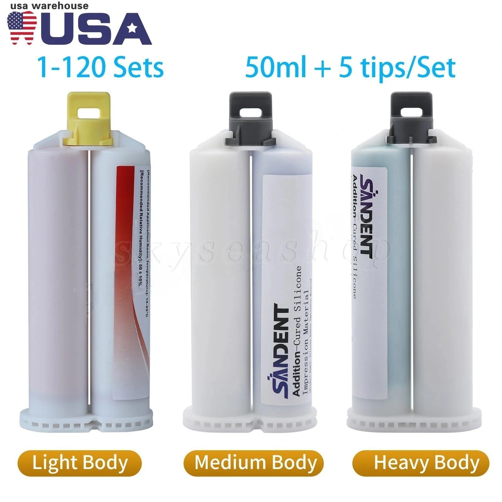 Dental VPS Impression Material Light/Medium Body / Heavy Body – Fast Set