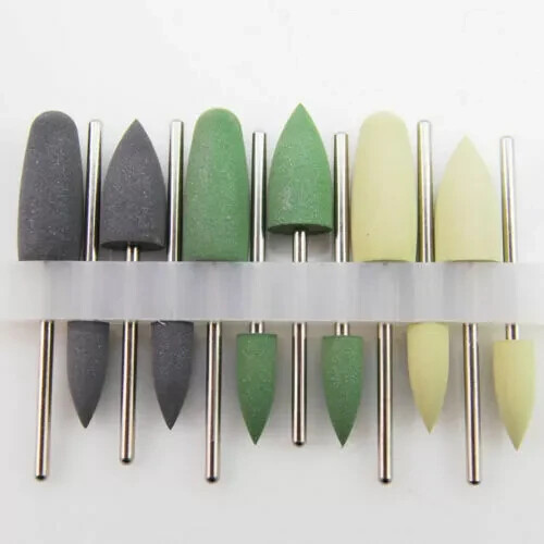 Dental Diamond Burs HP 0412 Resin Base Hidden Denture Polishing Kit Low Speed