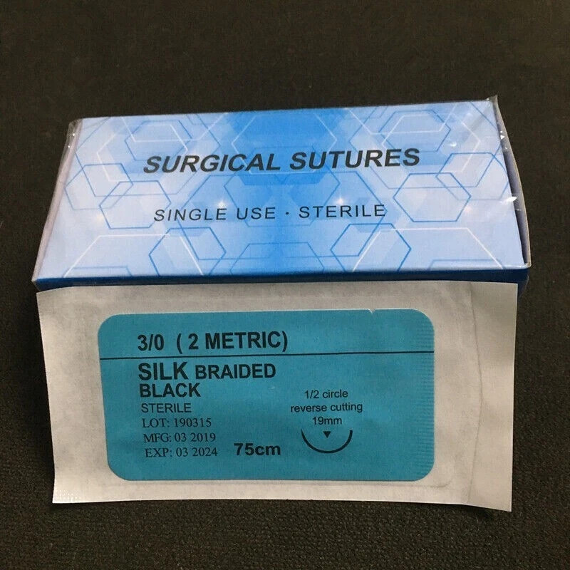 Dental Non Absorbable Training 3/0 4/0 5/0 Nylon Monofilament/Silk Braided Line