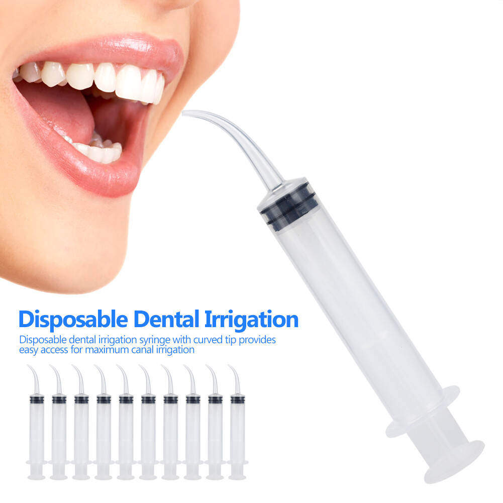 1000 Pcs Monoject Style 412 Curved Tip Utility Irrigation Syringes 12ml (12cc)