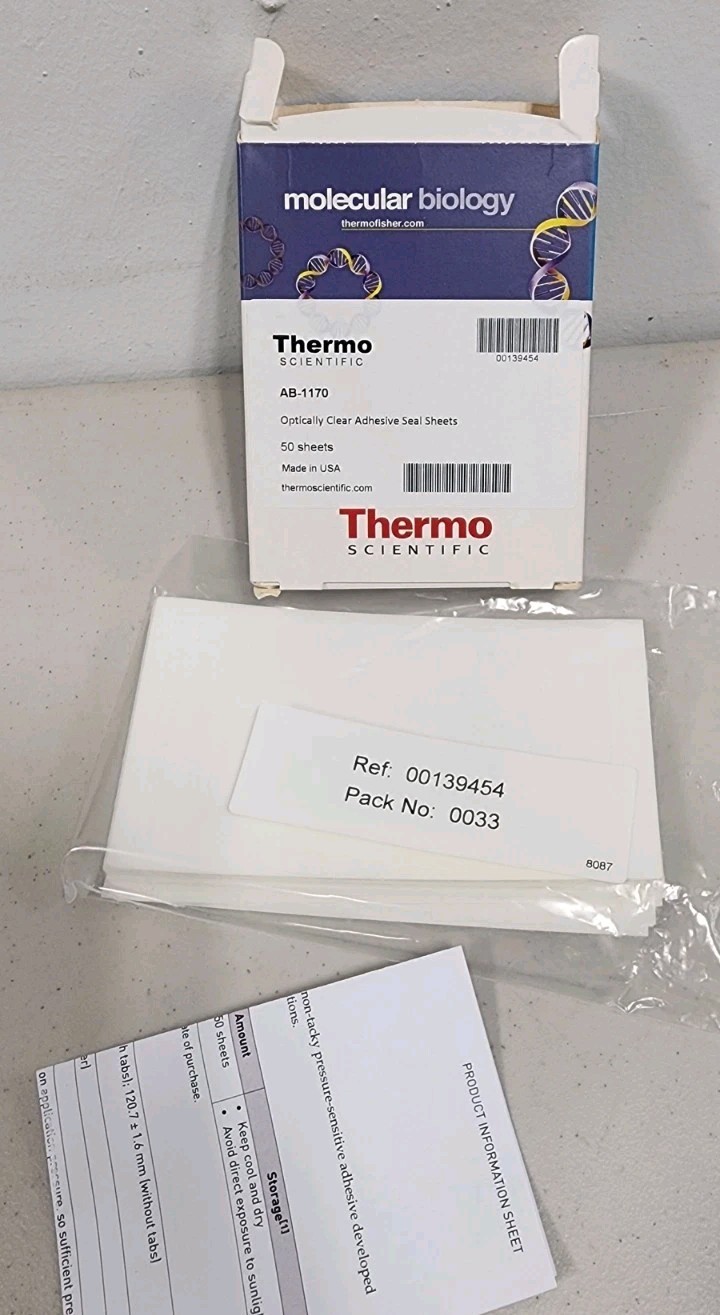Thermo Scientific Optically Clear Adhesive Seal 50 sheets/pack AB-1170