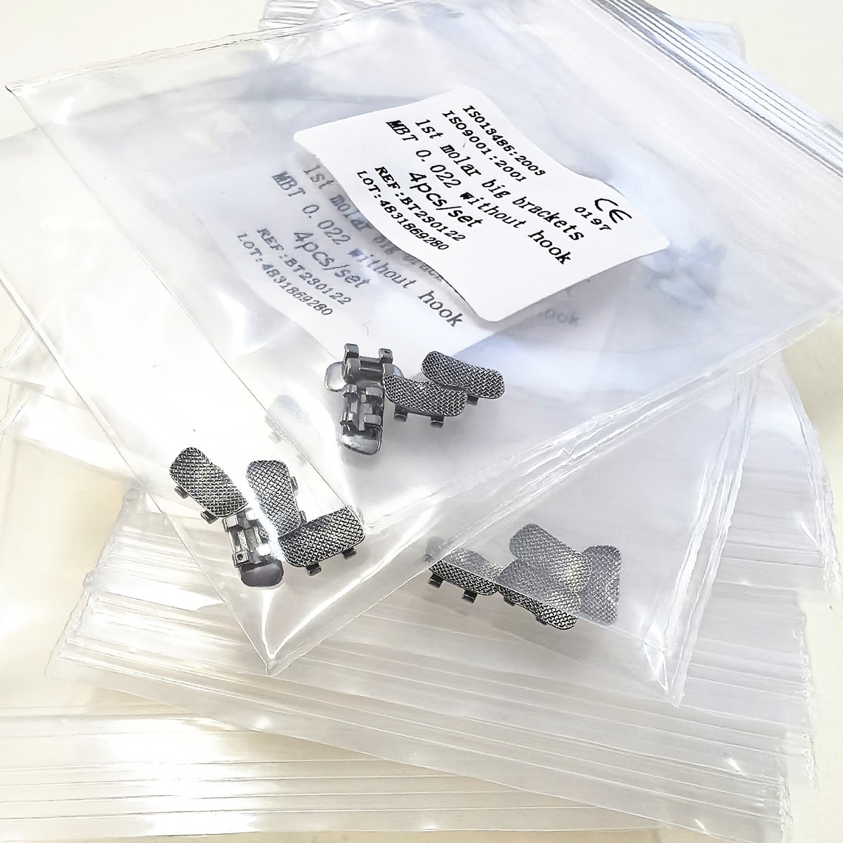 Dental 1st Brackets Molar Wide Big MBT 022 Bracket Orthodontic Buccal Tube No