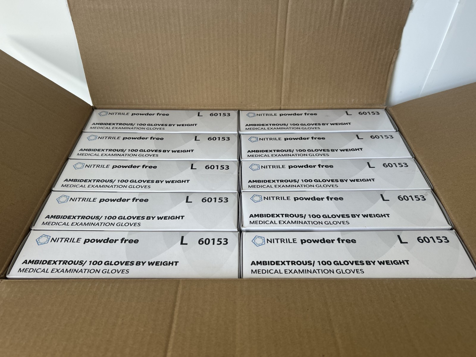 1000 FINITEX Black Nitrile Disposable Exam Gloves Powder Free Size Large 60153