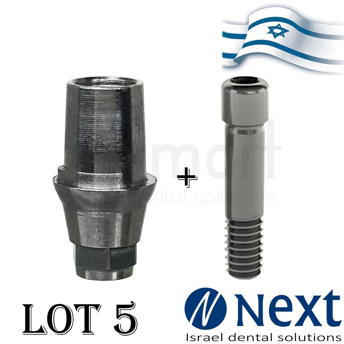 Lotx5 T Base Abutment titanium cad cam Implantium Neobiotech AnyOne