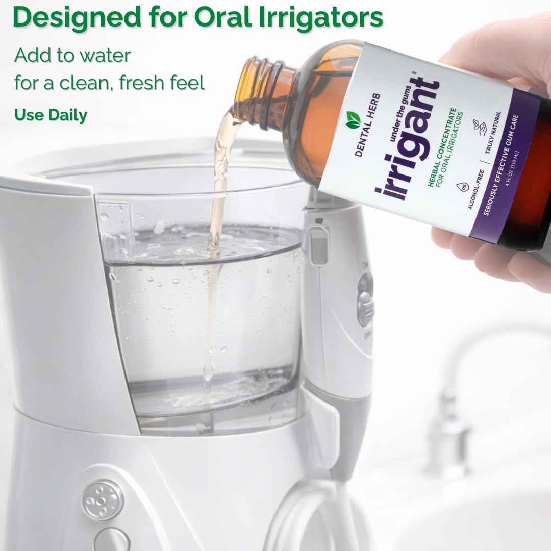 Under The Gums Irrigant Solution – Herbal Solution for Oral Irrigators – Alco…