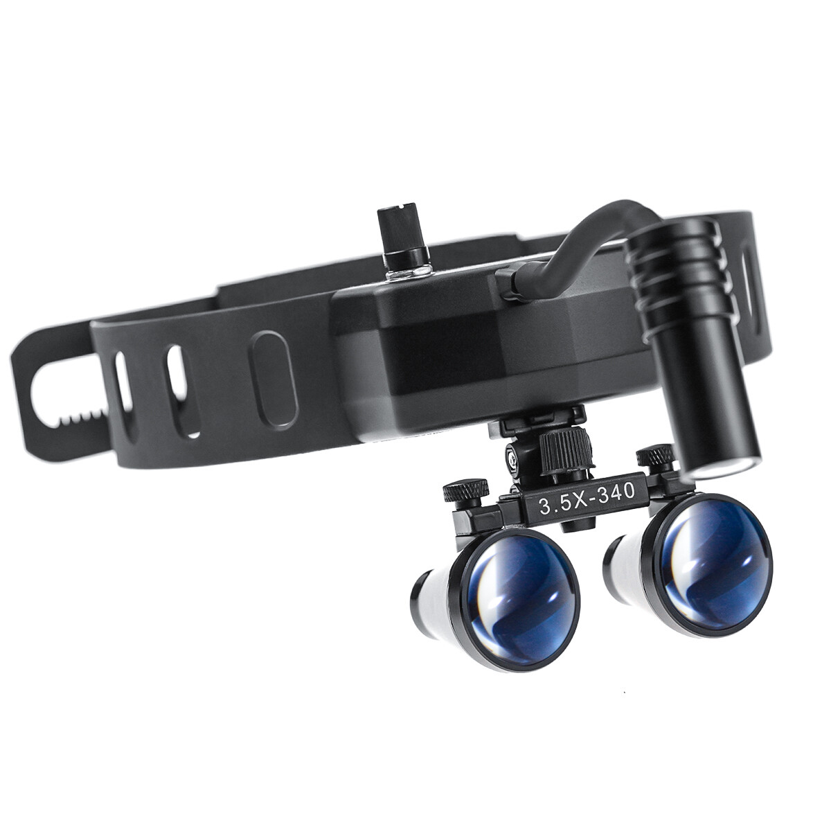 Dental 5W LED Binocular Headlight Leather Headband DY-005+3.5X Surgery Loupe CE