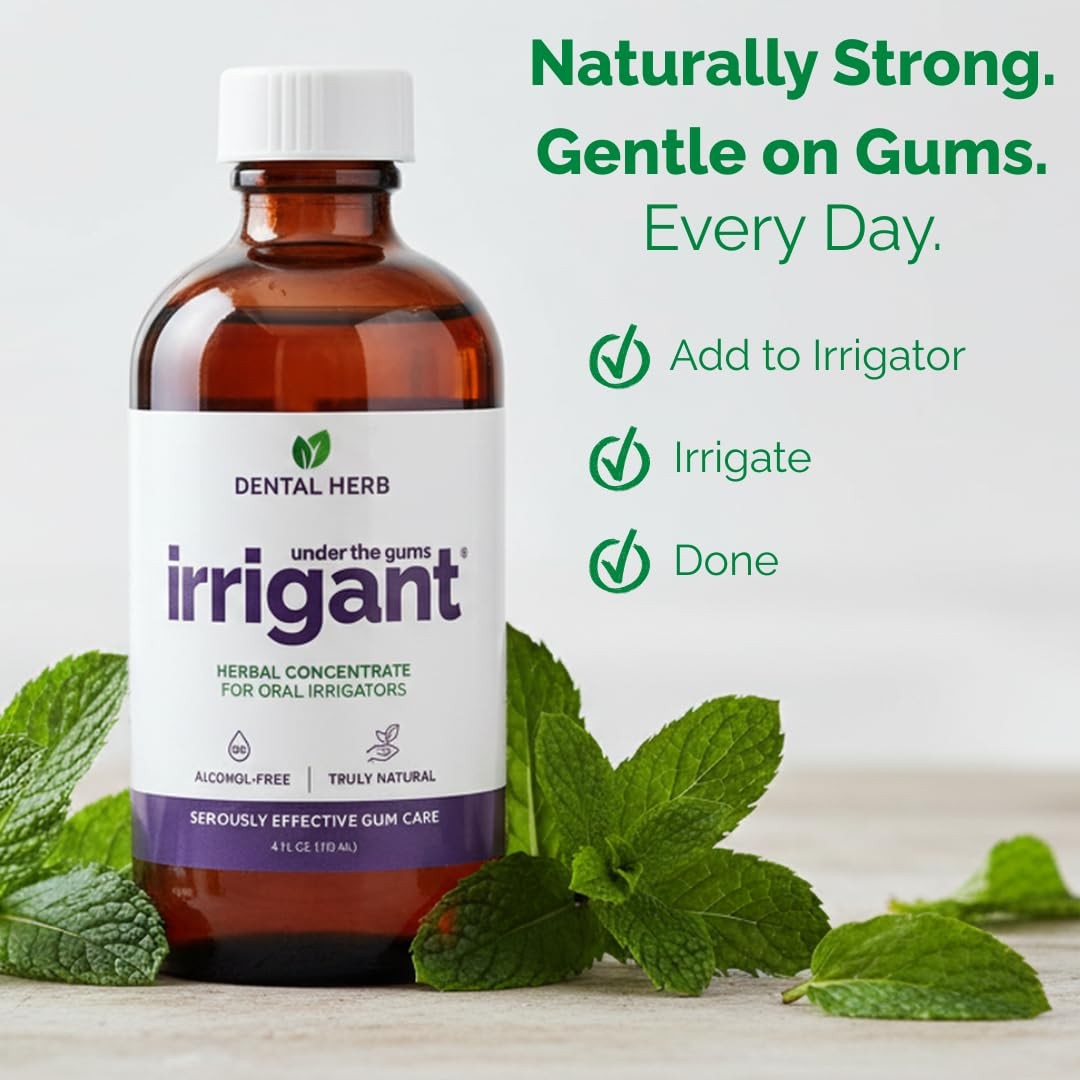 Under The Gums Irrigant Solution – Herbal Solution for Oral Irrigators – Alco…