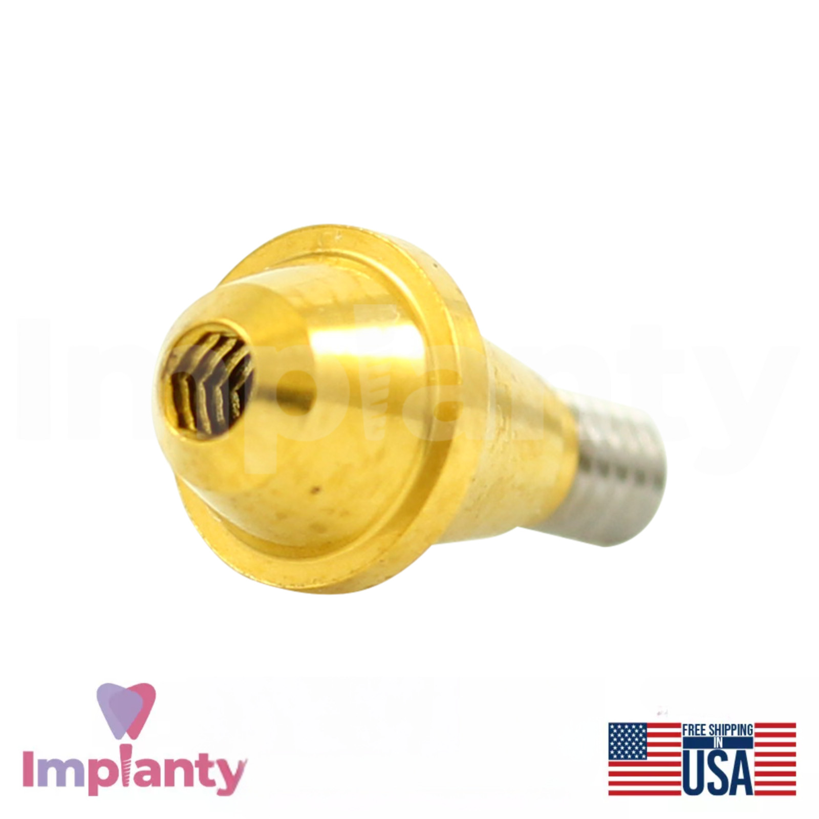 1x Dental Straight Multi Unit NP Conical Connection 2.25mm Titanium Sleeve Set