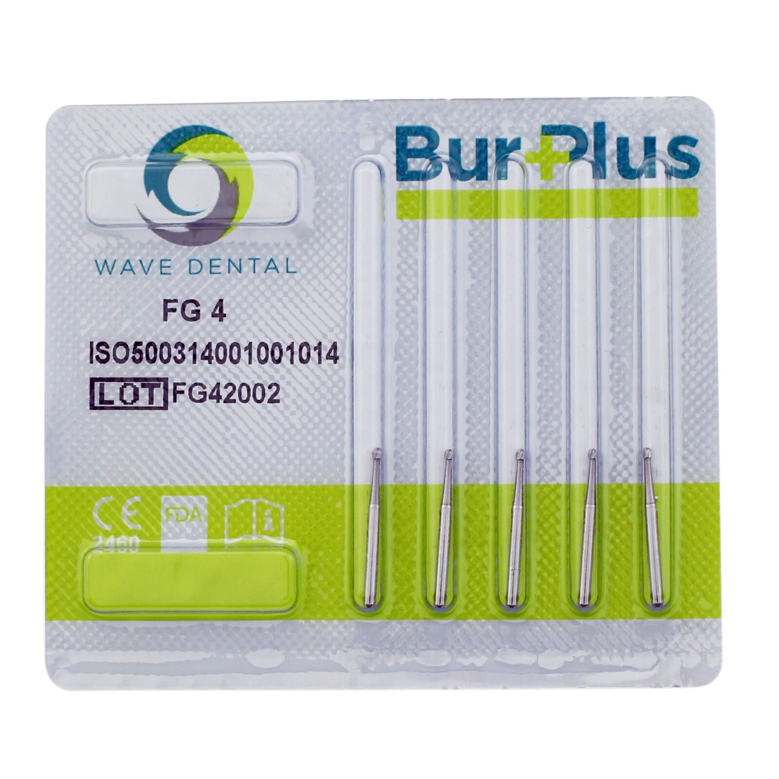 Wave Dental Round Ball Bur Tungsten Carbide 19mm FG for High Speed Handpiece