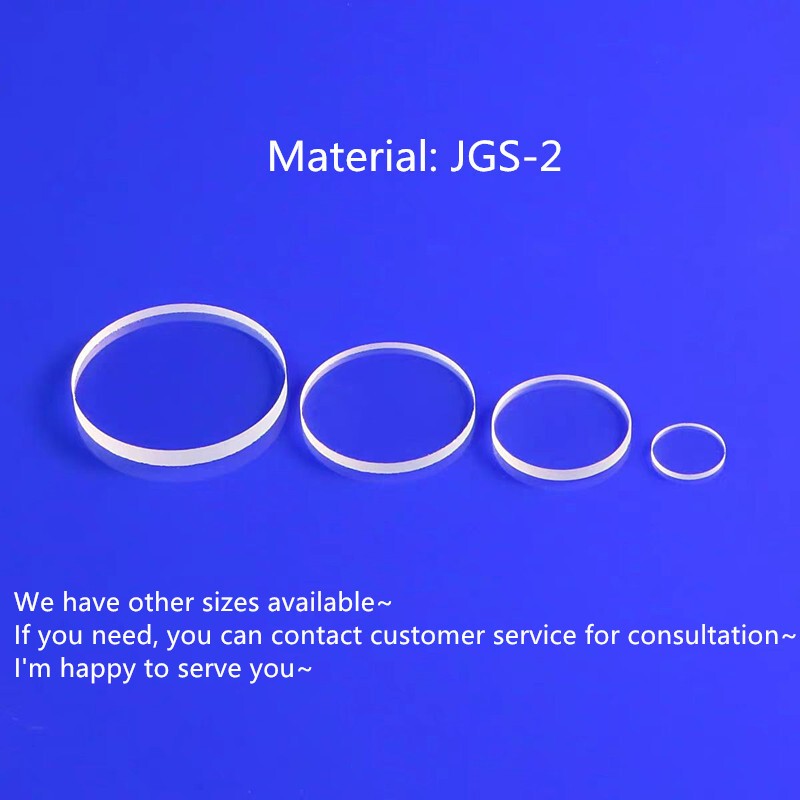 Various Sizes Quartz Glass Disc Fused Silica High Light Transmission Glass, JGS2