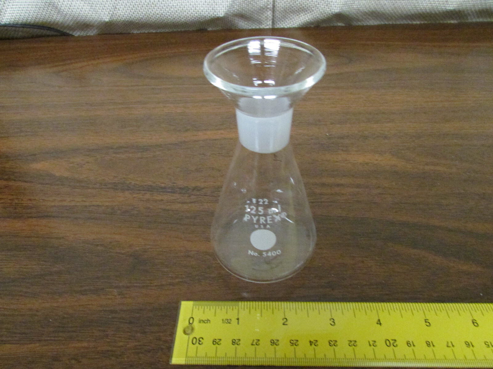 PYREX USA 125mL Plain Glass Determination Flat Bottom Flask