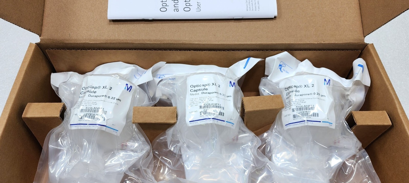 Millipore KVGLA02FF3 Opticap XL2 Durapore® 0.22 µm 3/4 in. TC/TC