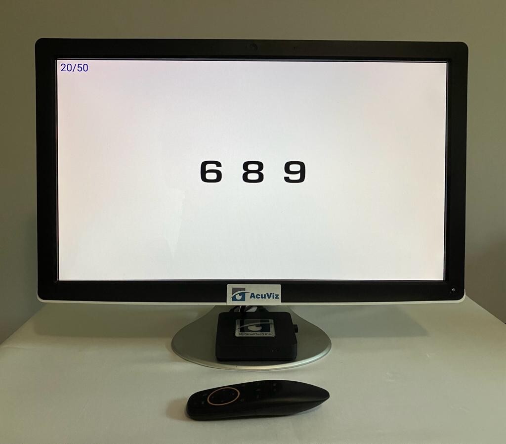 SNELLEN EYE CHART / DIGITAL VISUAL ACUITY SYSTEM made in the USA. No Monitor