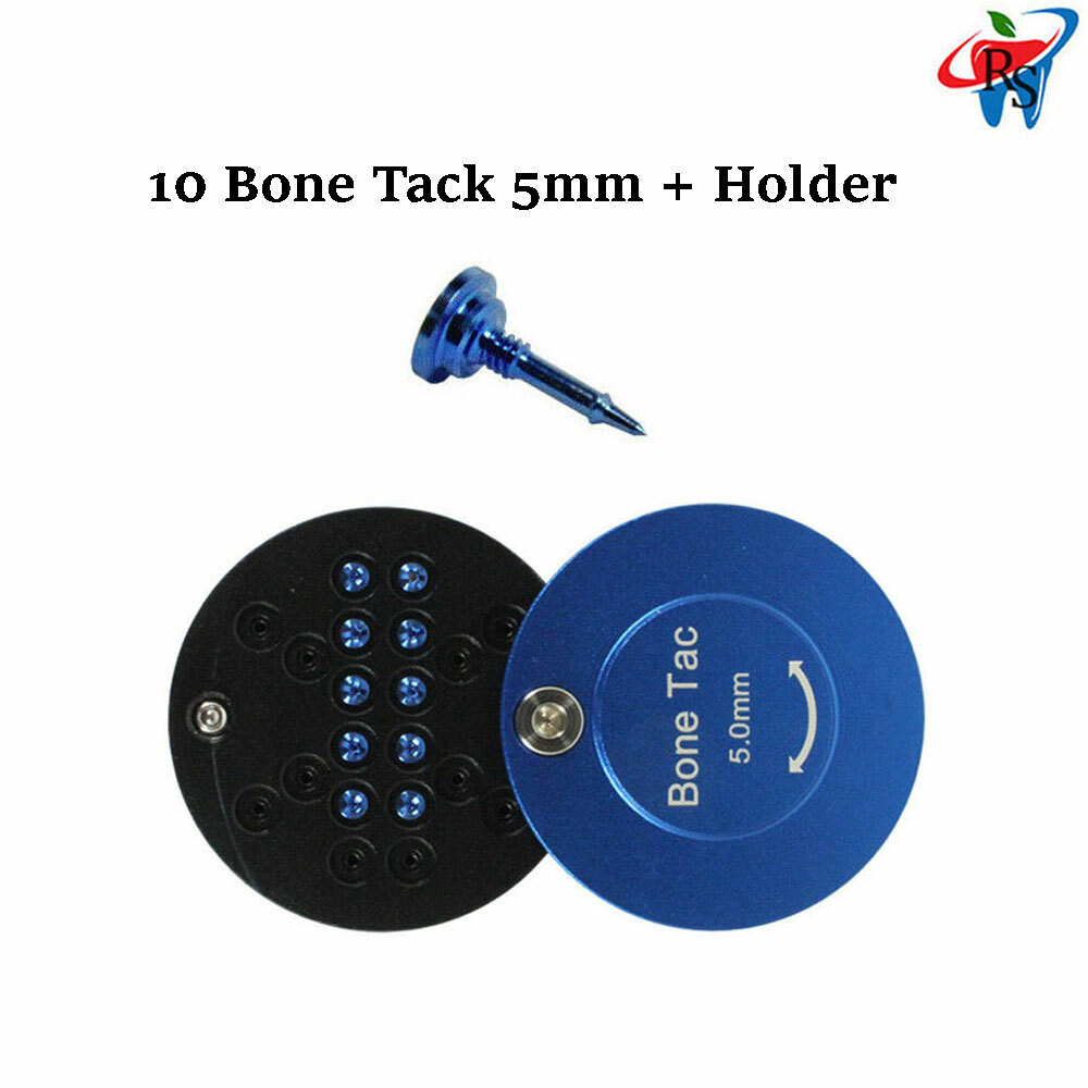 Dental Implant 10 Bone Tack 5.0mm + Case GBR Guided Bone Regeneration