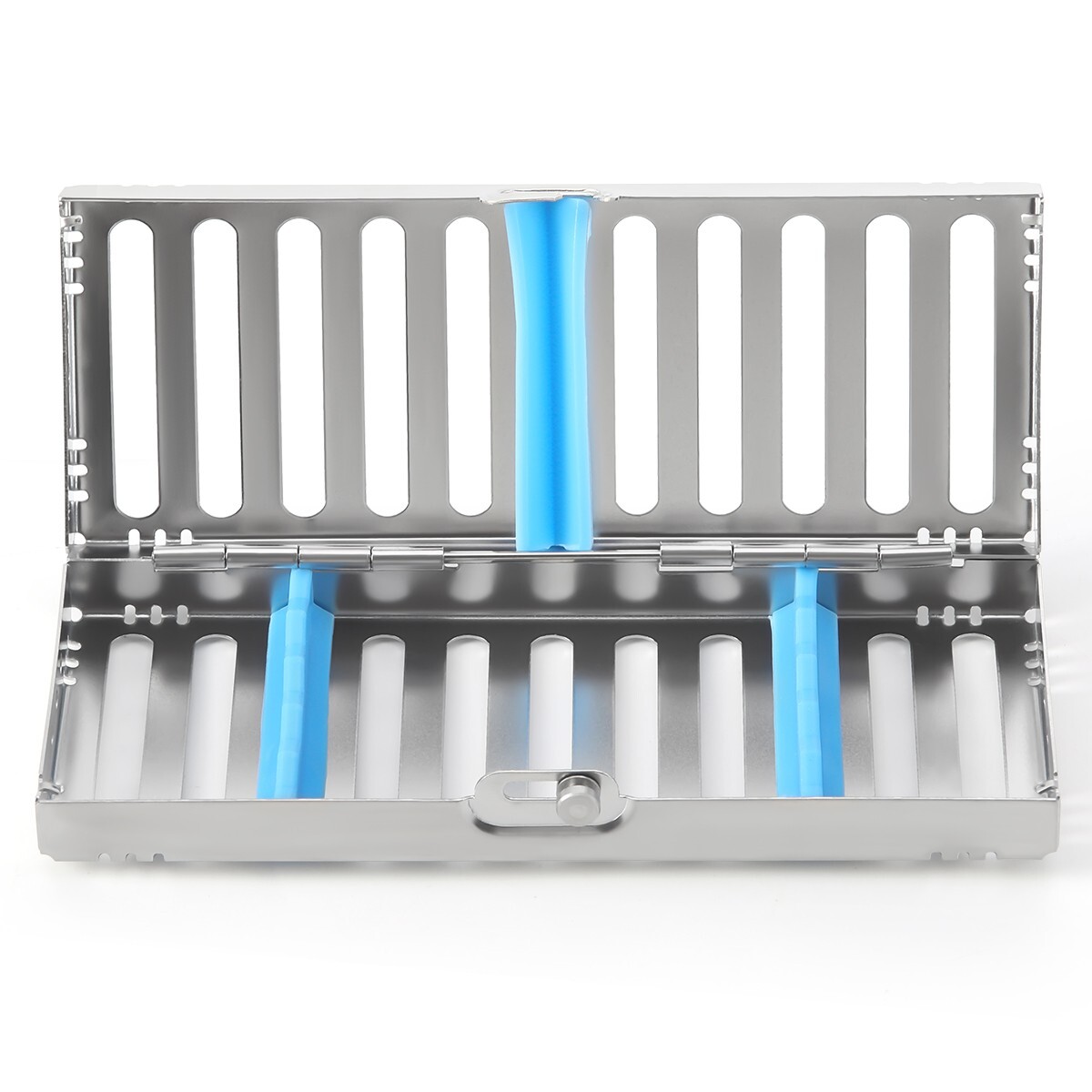 Dental Disinfection Sterilization Case Autoclavable Instrument Box 5/10/20 Grid