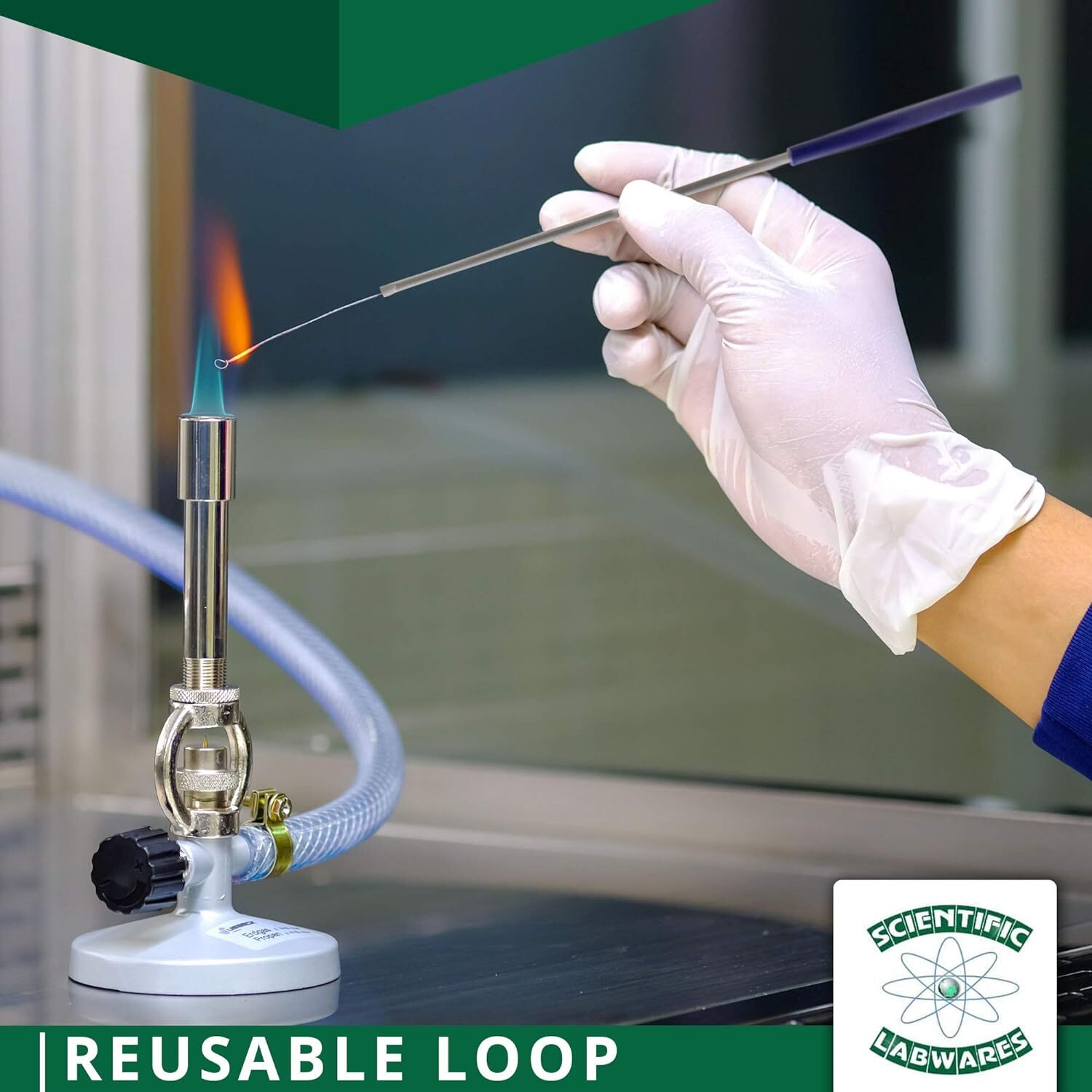 Scientific Labwares Reusable Inoculating Loops and Needle Set Color Coded Handle