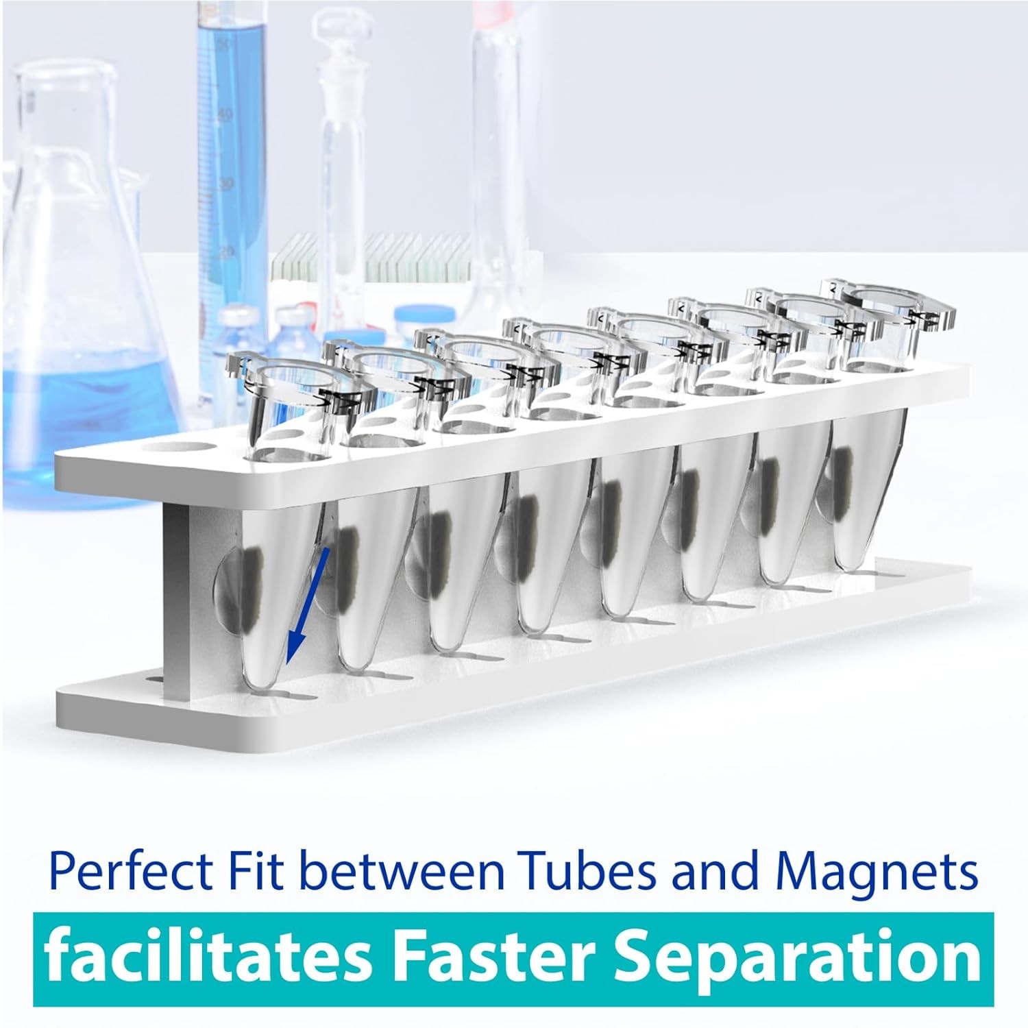 US Magnetic Bead Rack for Purification of DNA RNA Separator Magnetic Separator