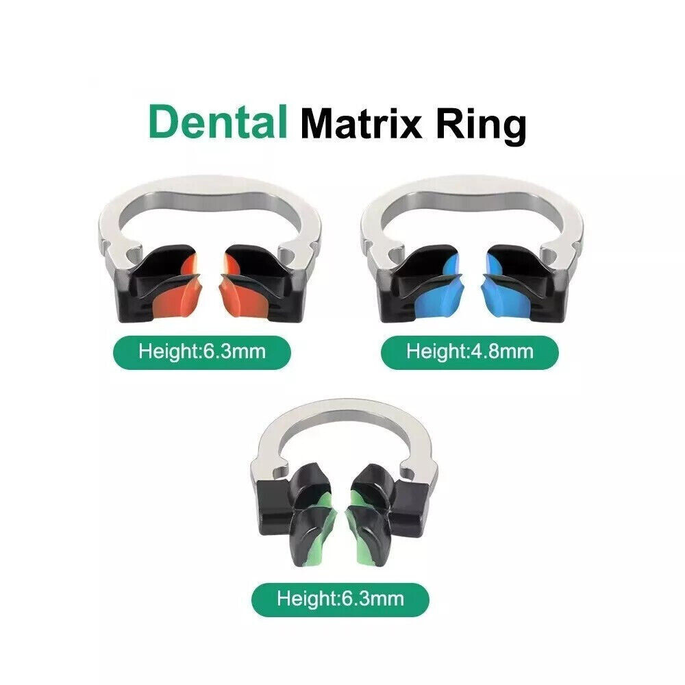 7 Type Dental Matrix Bands Ring Sectional Matrice Clamp Fit Garrison V3 System