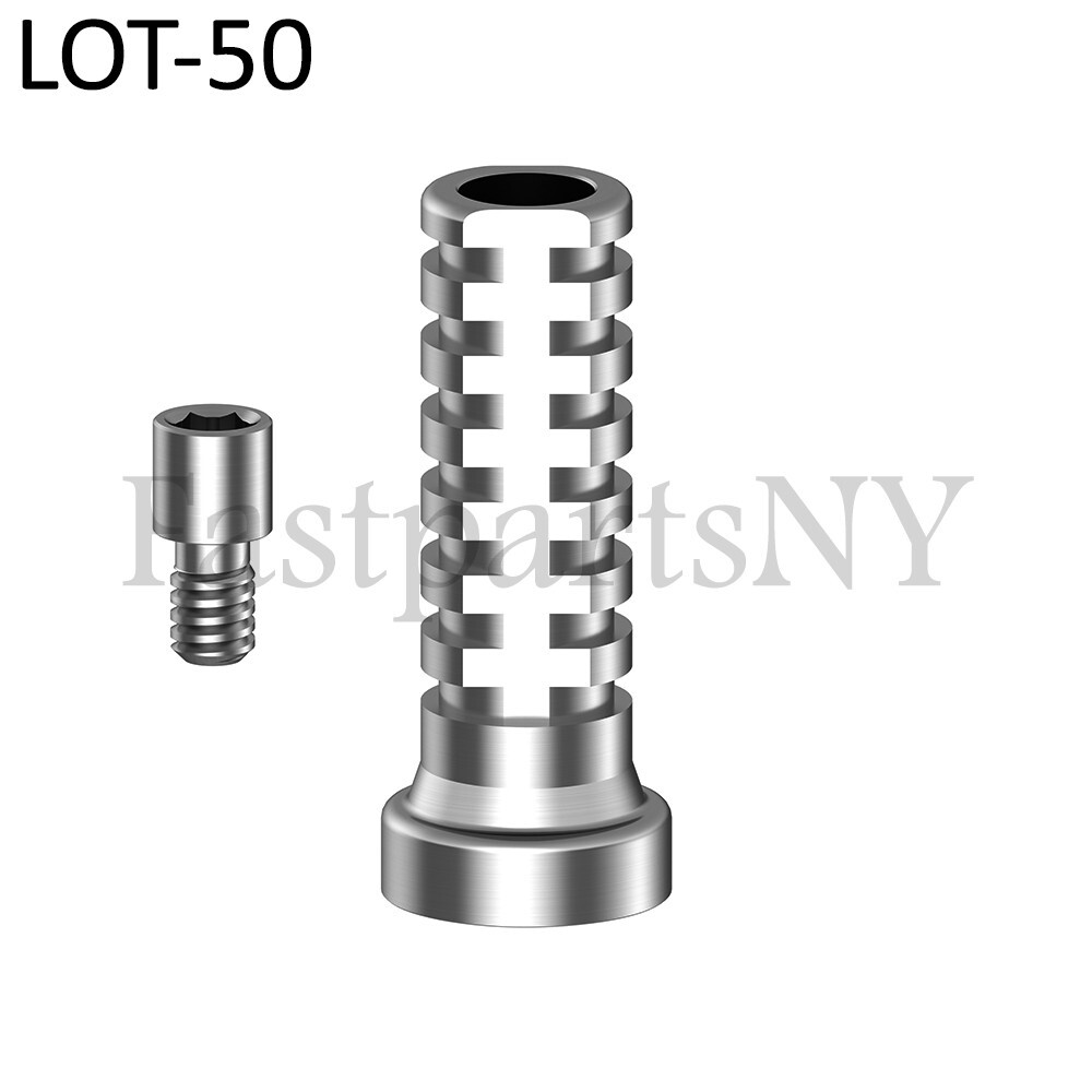 Lot x 50 Multi Unit titanium sleeve temporary abutment thread 1.4 mm fit