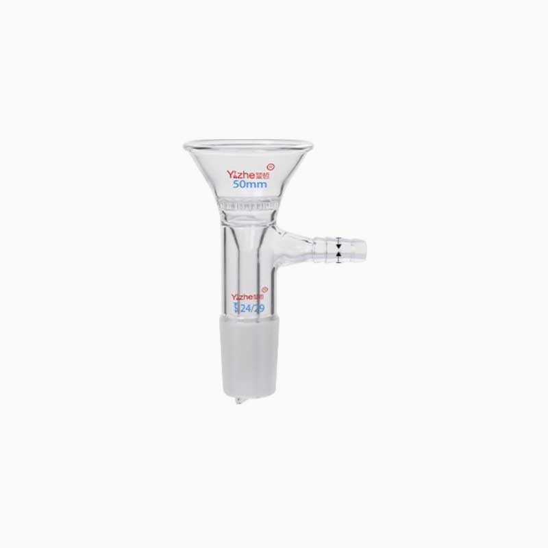 50mm Transparent Glass Filter Funnel with 24/29 Standard Joint School Lab Use