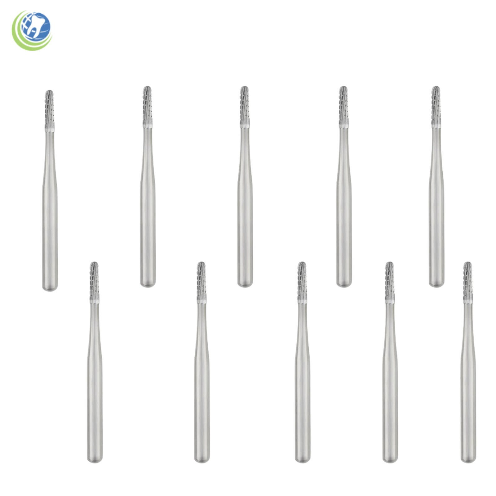 Dental Carbide Burs FG #1557 Domed Fissure Crosscut High Speed SS WHITE NOS 10PC
