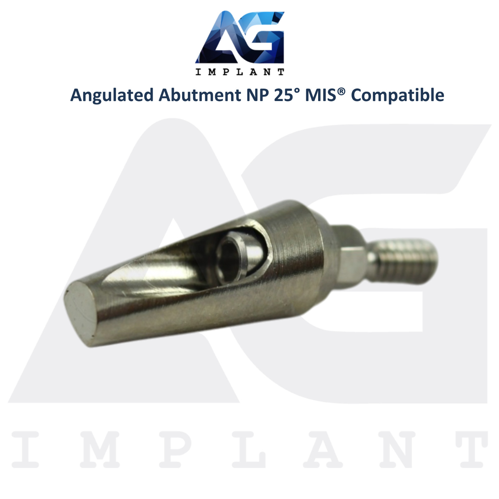 Angled 25° Prosthetic NP Int Hex MIS® Compatible 9.0mm Int Hex System 2.10mm