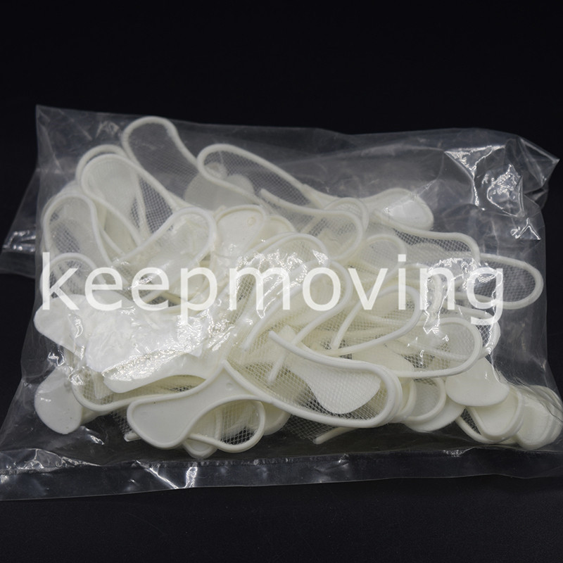 100 Pcs Dental Bite Registration Impression Triple Trays Sideless Posterior