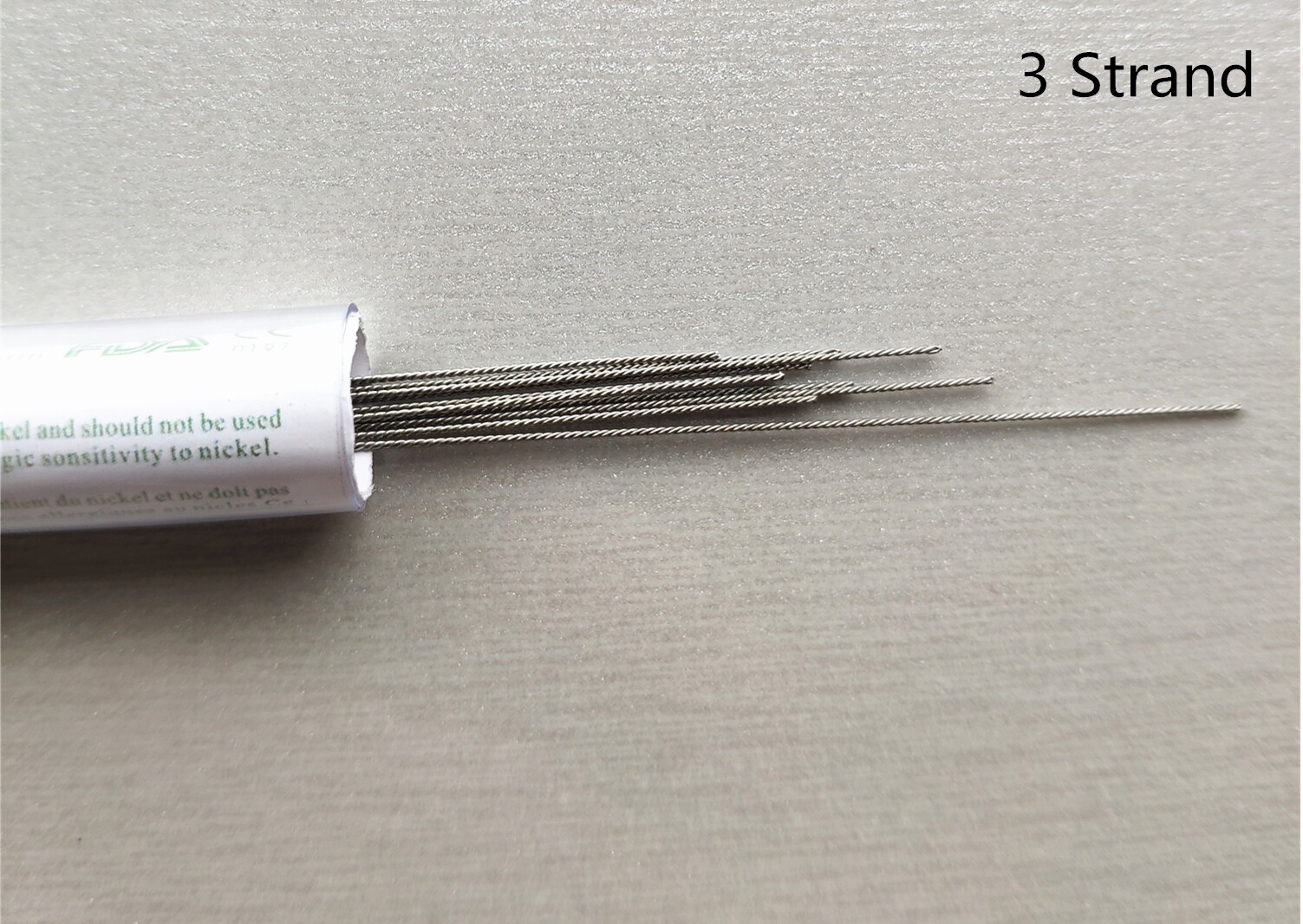 Dental Flat 3 Strand Ortho Retainer Fixation Retention Wire Stainless 0.0175/195