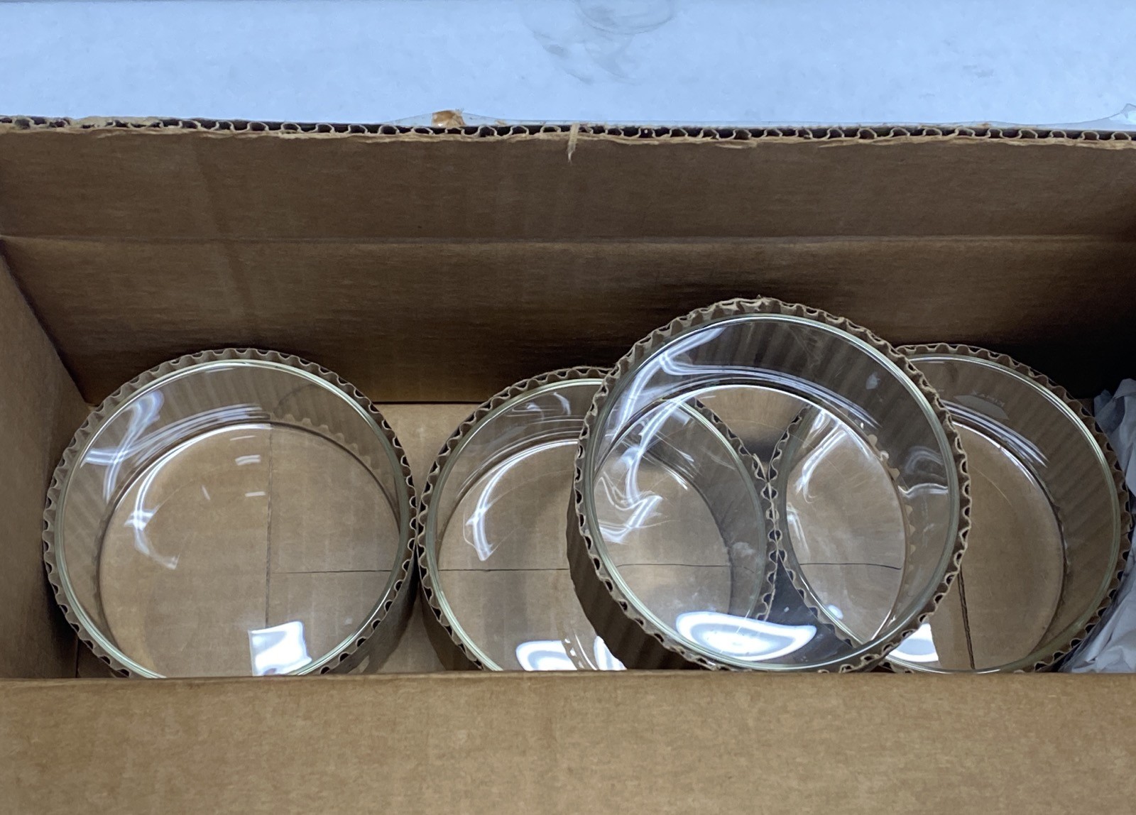 New (4) KIMAX Glass 100x50mm 340mL Crystallizing Dishes 23000-10050